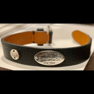 Authentic Tiffany & Co. Wrist Band Bracelet for SALE!  Genuine leather!